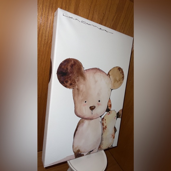 Teddy bear wall canvas kids room nursery new - Picture 2 of 9